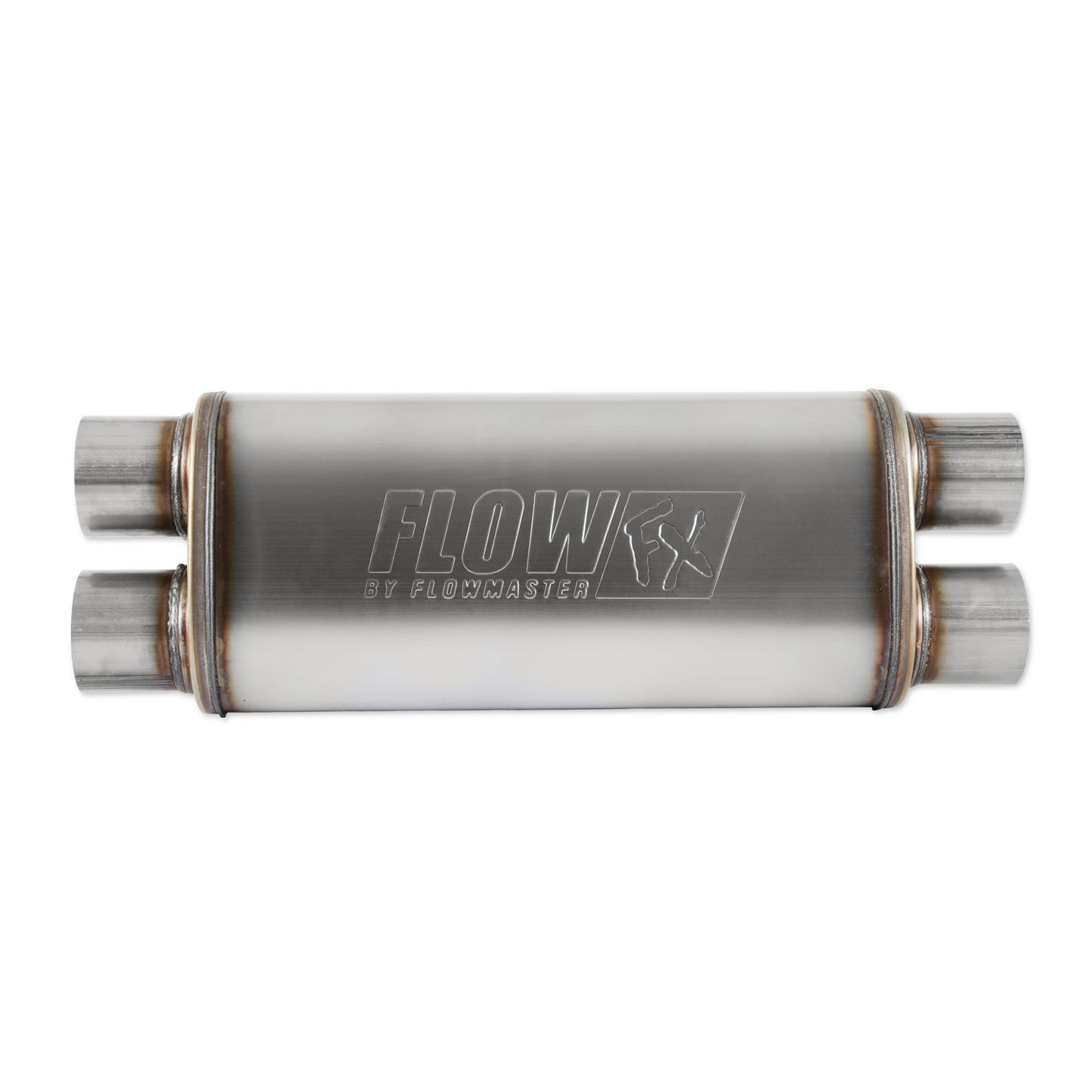 Muffler 3-1/2 Inlet 2-1/ 2 Dual Outlet