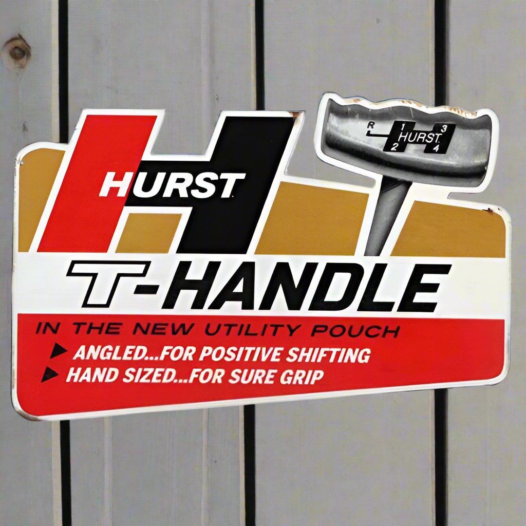 Hurst T-Handle Advertisement Metal Sign