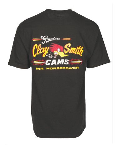 This shirt is 100% pre-shrunk cotton and features the iconic Mr Horsepower on the left front and a larger logo on the back. Available in sizes Small-2XL.