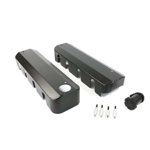 Black Fab Aluminum LS Coil Covers