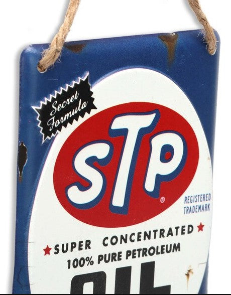 STP Oil Treatment Hanging Metal Sign
