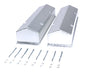 Valve Covers SBC Fab Aluminum w/o Tubes