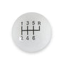 Classic 6-Speed Shift Knob White (3/8-16)