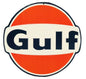 Gulf Oil Embossed Metal Sign