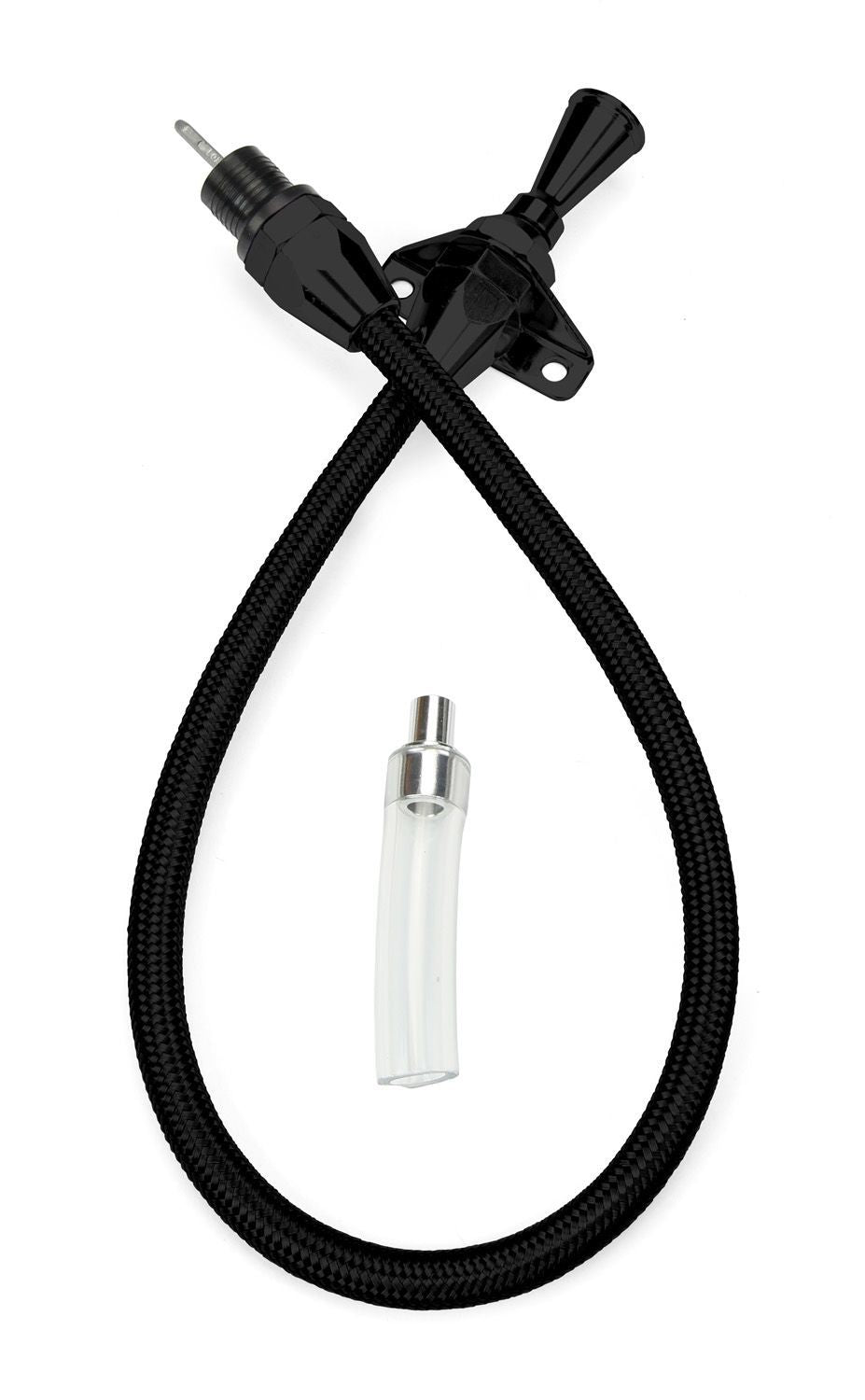 Trans Dipstick 36in Flex Black Stainless