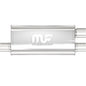 Stainless Muffler 2.5in Inlet Offset/Dual 2.25in