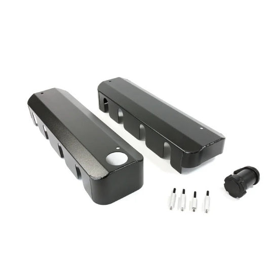 Black Fab Aluminum LS Coil Covers